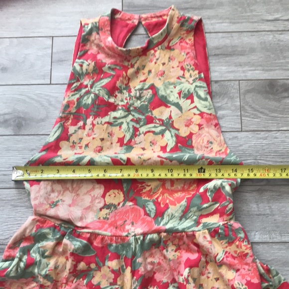 Floral open back romper - Picture 6 of 7